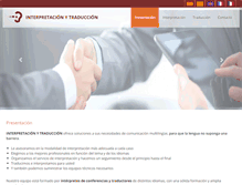 Tablet Screenshot of interpretacionytraduccion.com